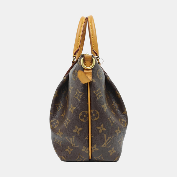 TURENNE Monogram Coated Canvas Brown