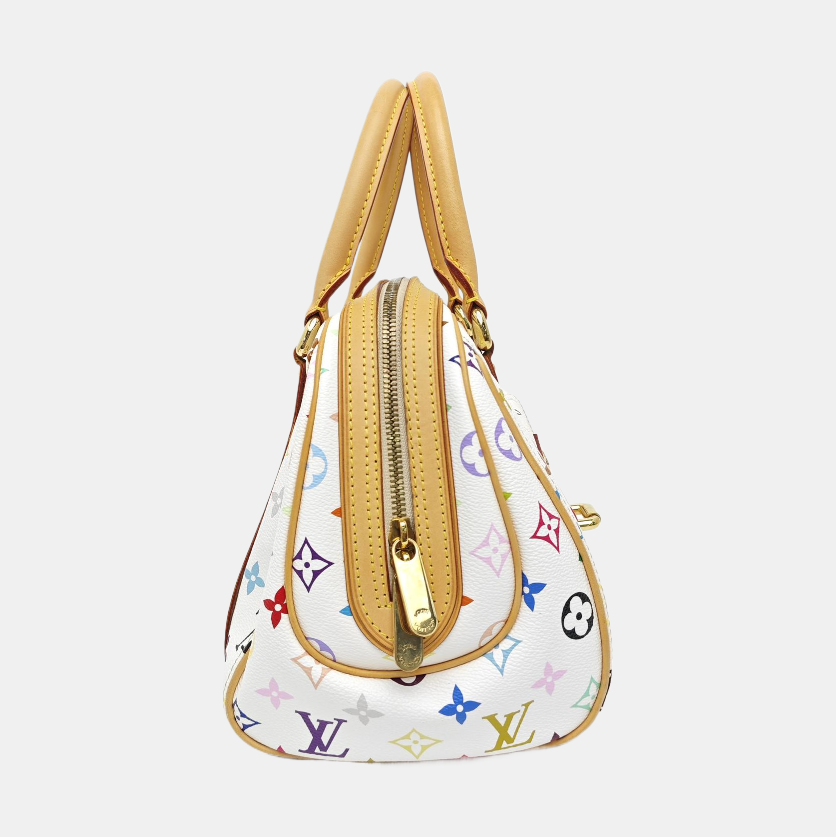 LV × TM PRISCILLA Monogram Coated Canvas White