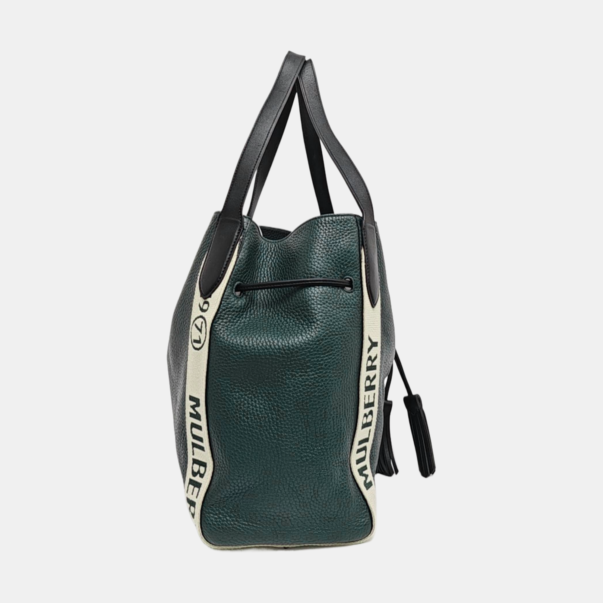 Calfskin Top Handle Bag Green