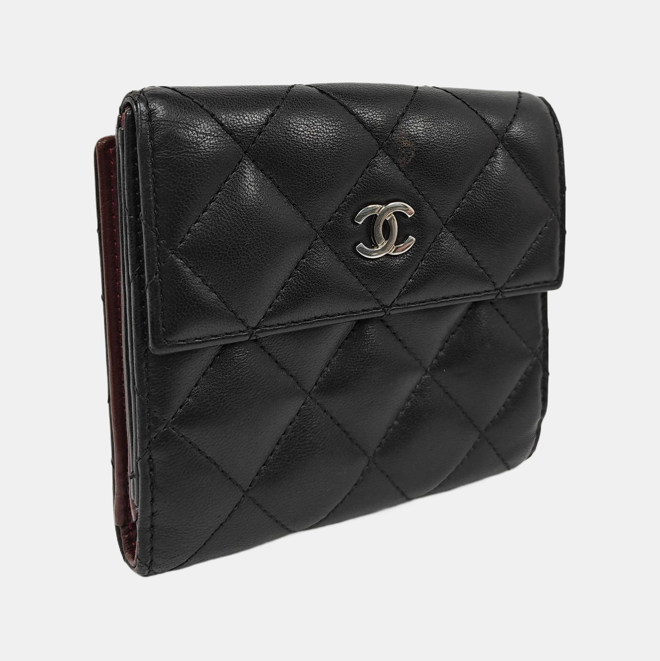 Quilted Lambskin Wallet Black