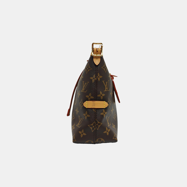 CARRYALL Small Monogram Coated Canvas Brown