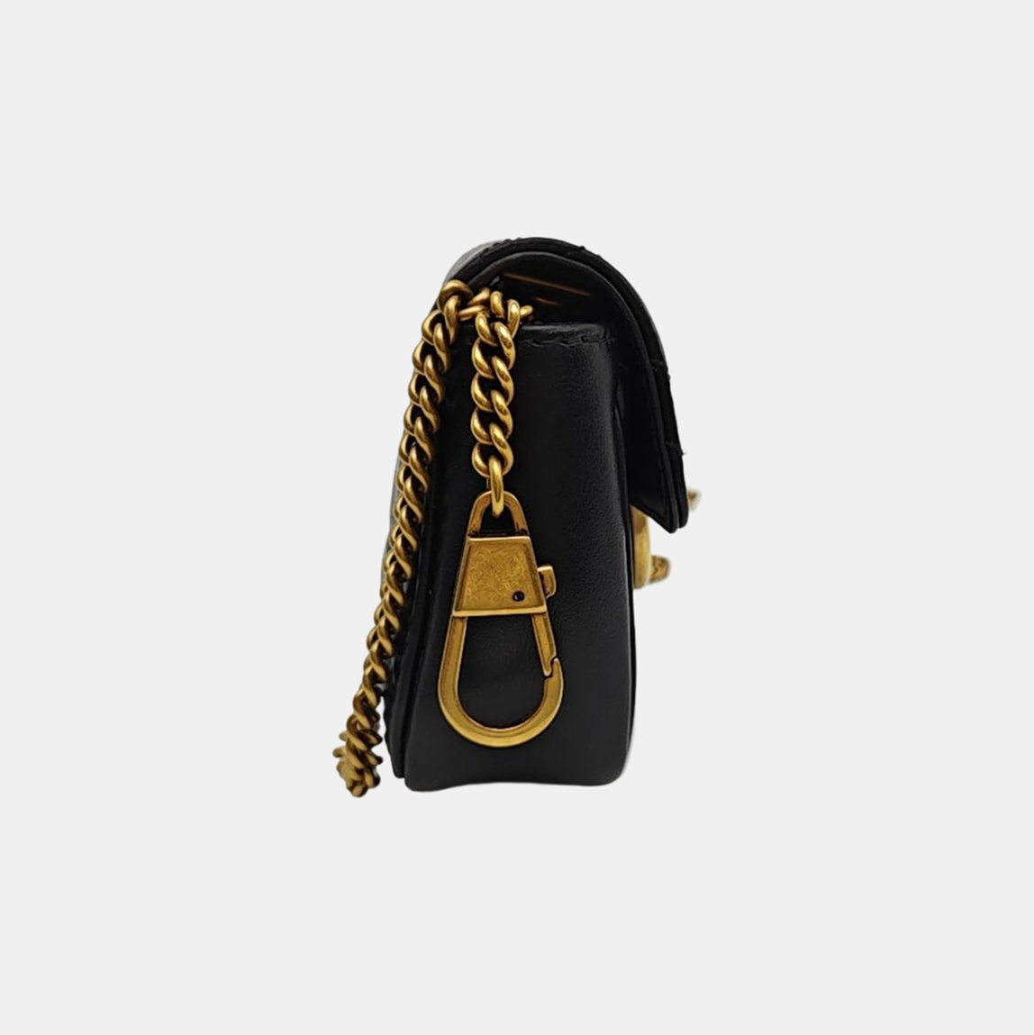 GG Marmont Mini Quilted Calfskin Black