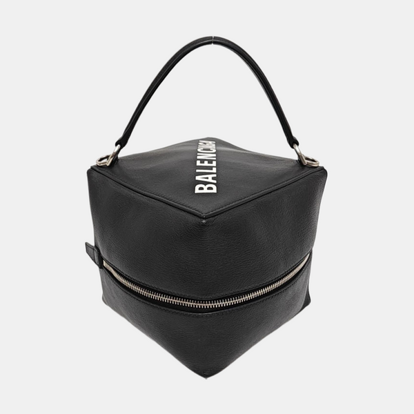 Calfskin Shoulder Bag Small Black