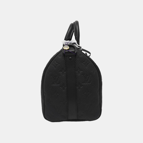 KEEPALL 35 Monogram Calfskin Black