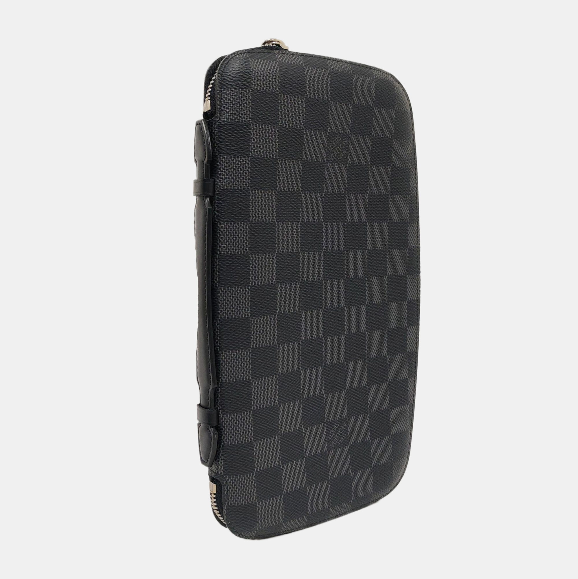 ATOLL Damier Graphite Calfskin Black