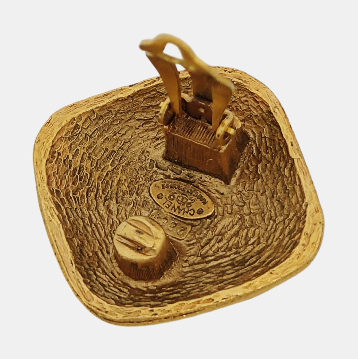 Metal Gold Clip On Earrings