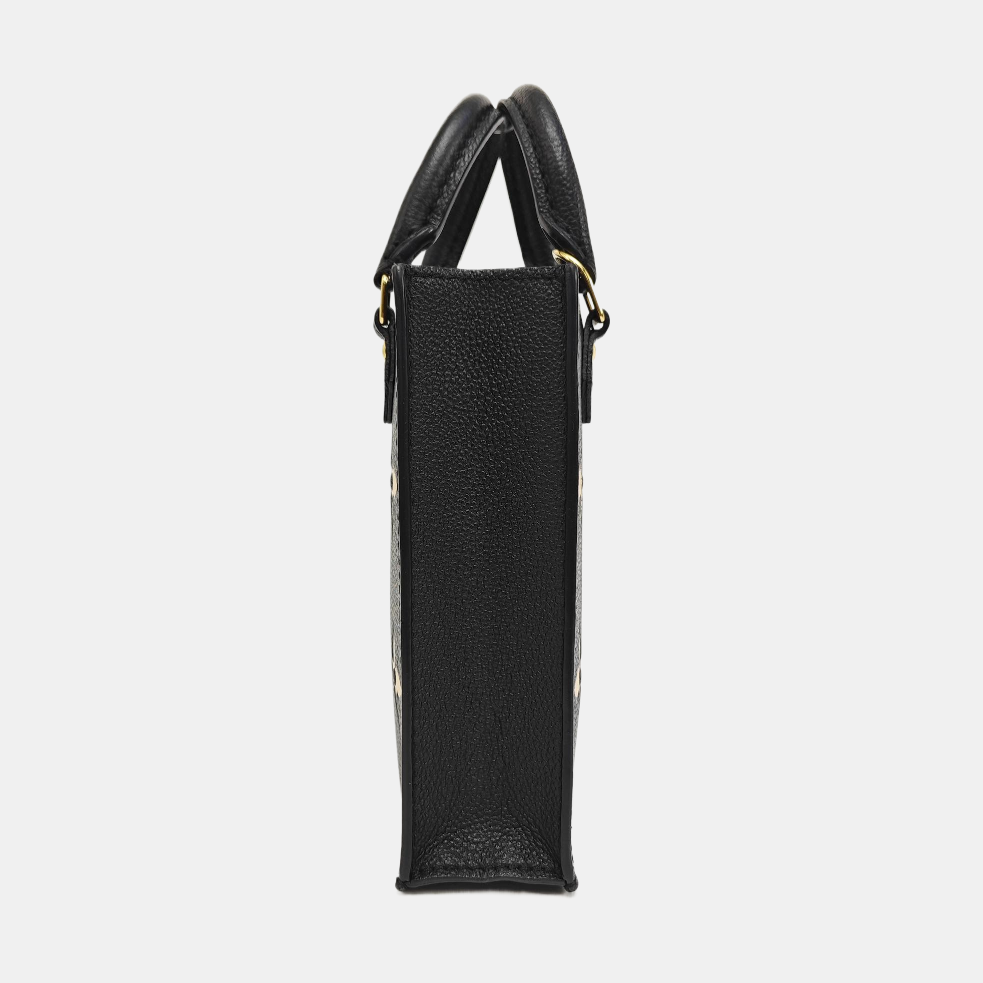 SAC PLAT Mini Monogram Calfskin Black