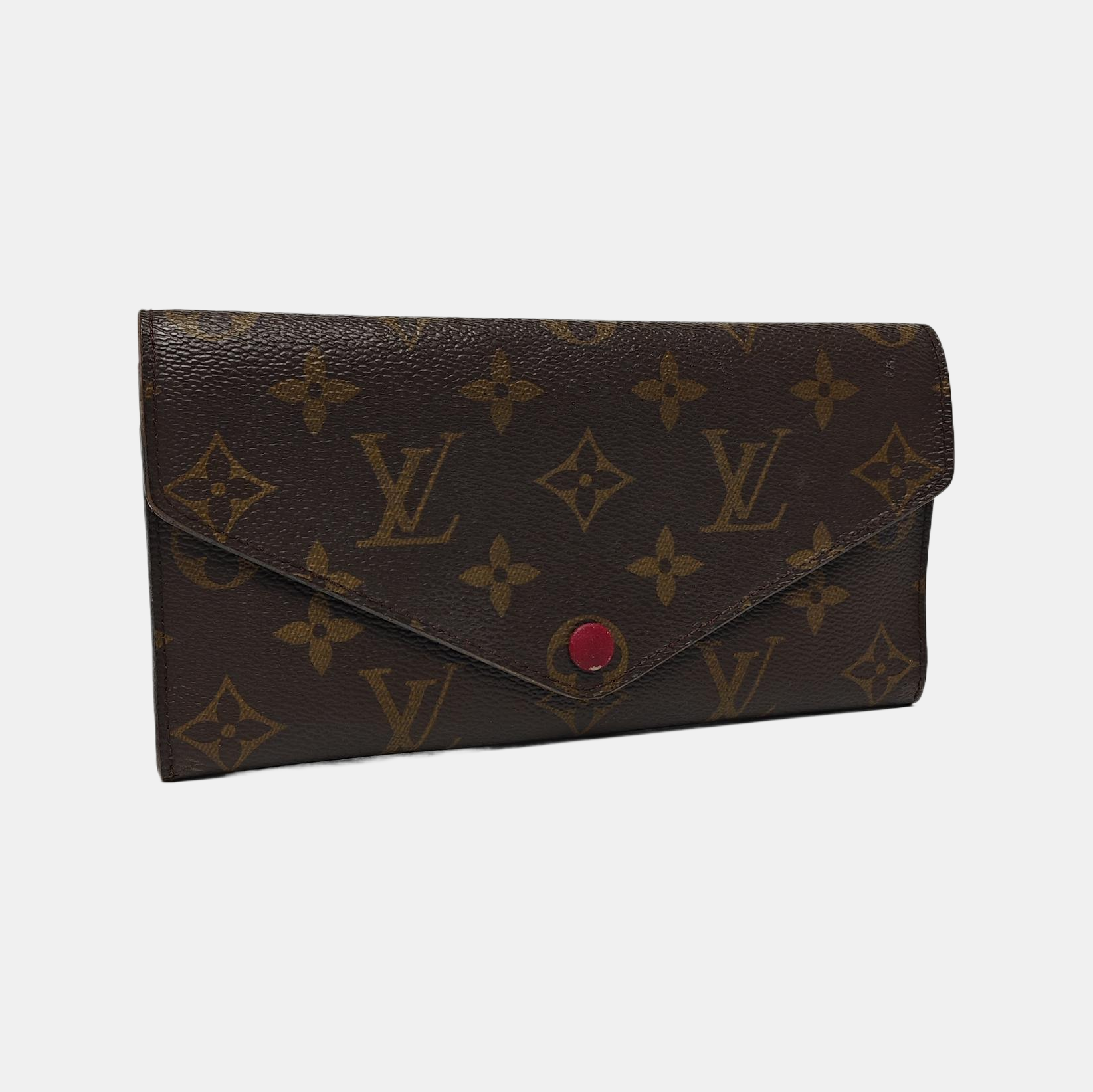 JOSÉPHINE Monogram Coated Canvas Brown Wallet