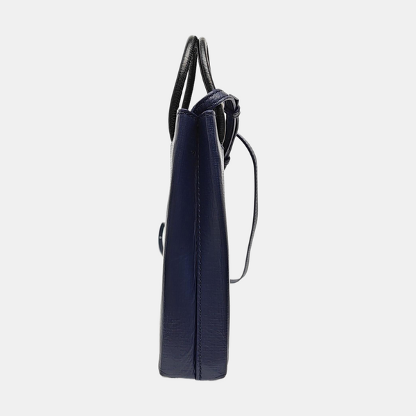 Calfskin Shoulder Bag Blue
