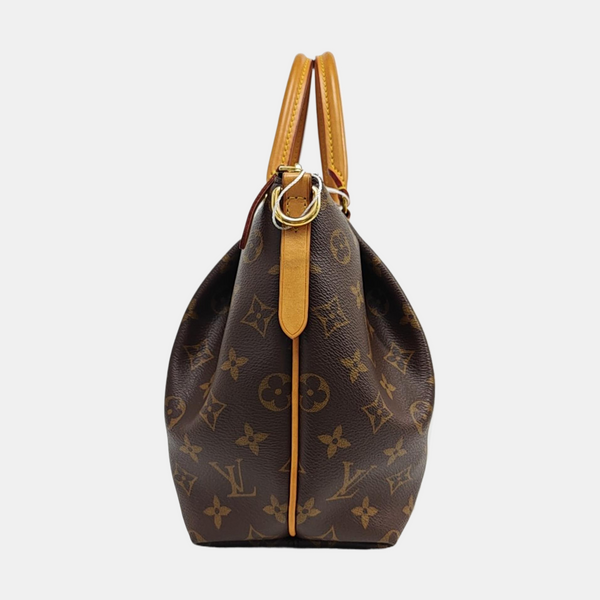 TURENNE Monogram Coated Canvas Brown
