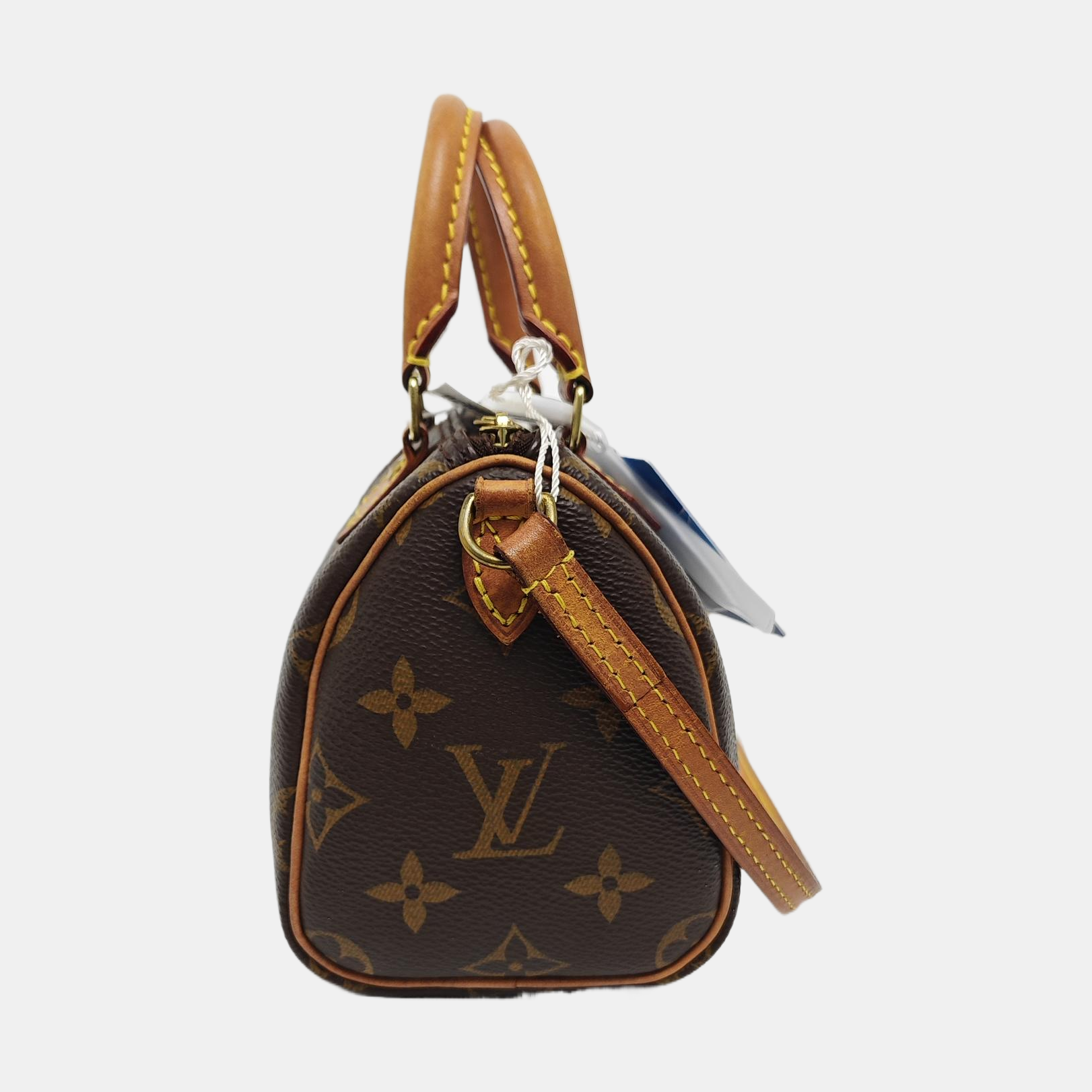 SPEEDY Nano Monogram Coated Canvas Brown