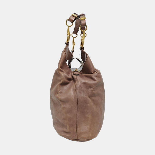 Horsebit Slim Calfskin Pink