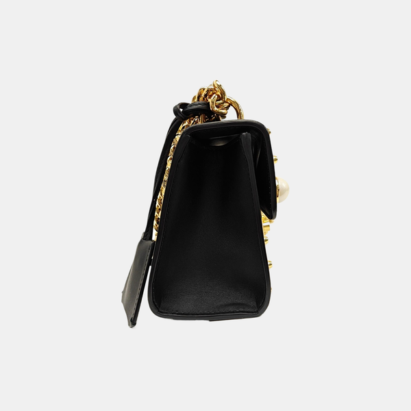 Padlock Small Calfskin Black