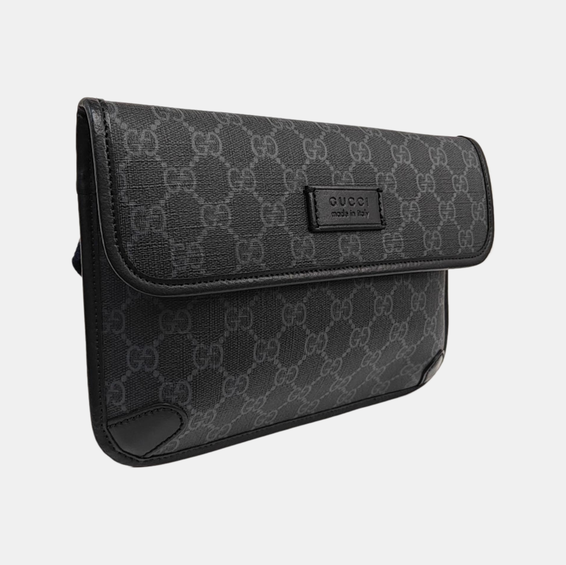 Neo Vintage Monogram Coated Canvas Black
