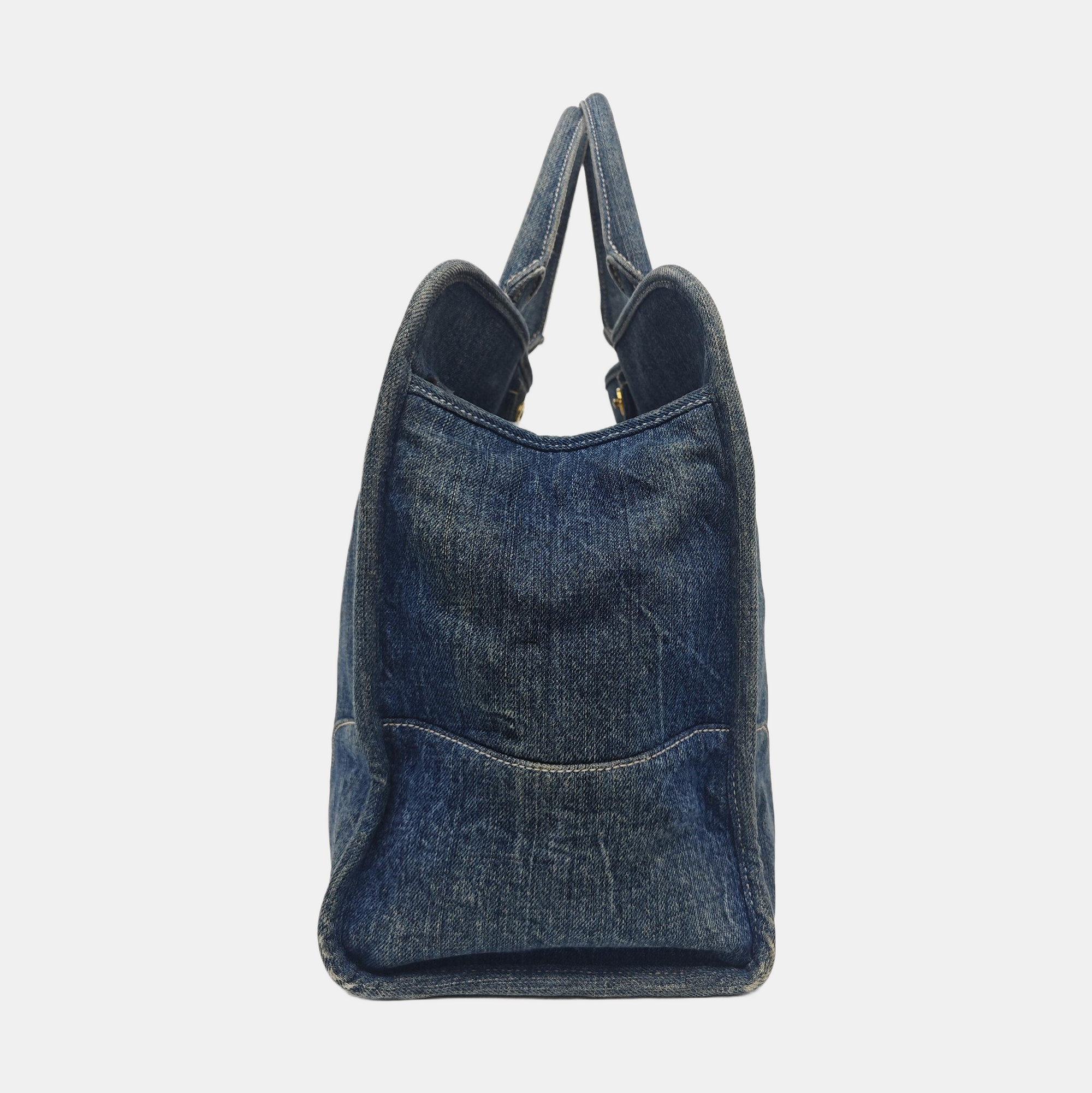Denim Tote Bag Blue