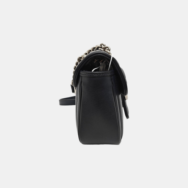 GG Marmont Small Quilted Calfskin Black
