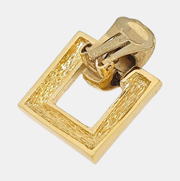 Metal Gold Clip On Earrings