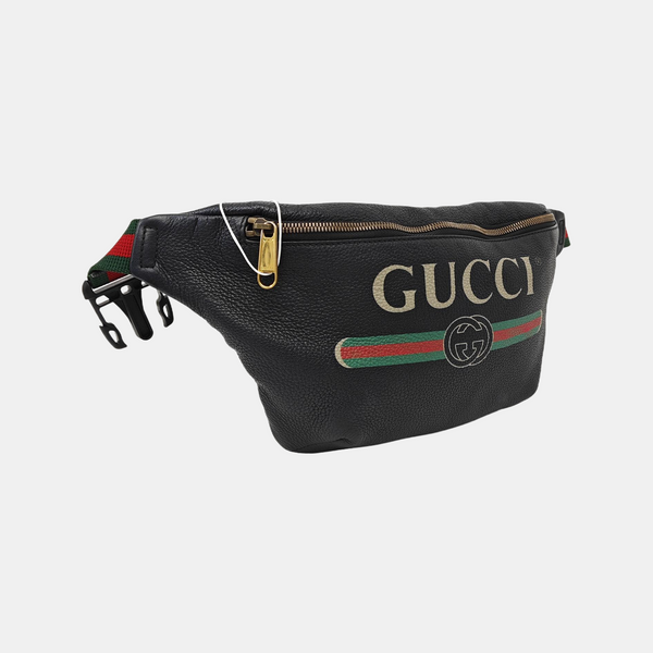 Print Large Calfskin Black