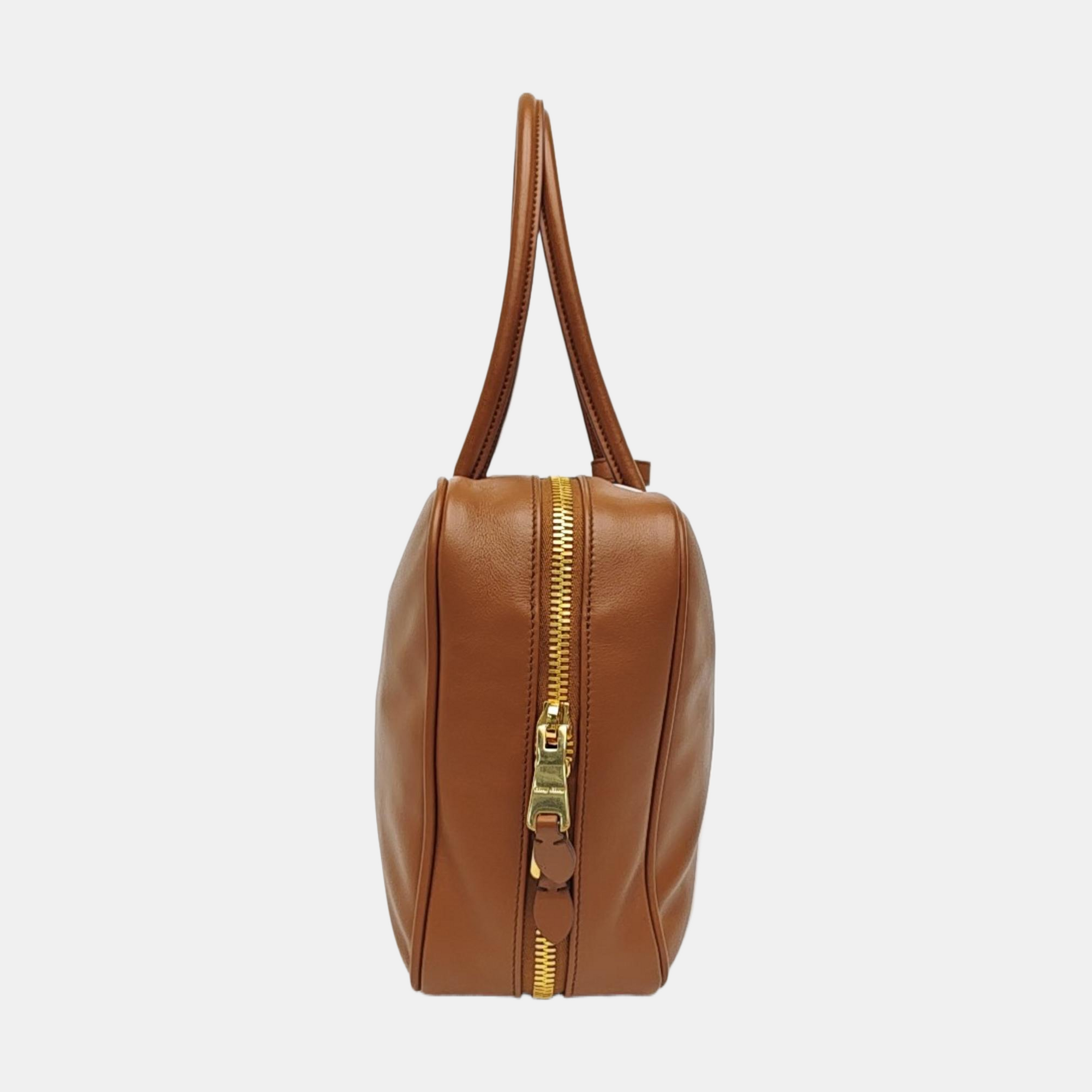 Beau Large Calfskin Brown