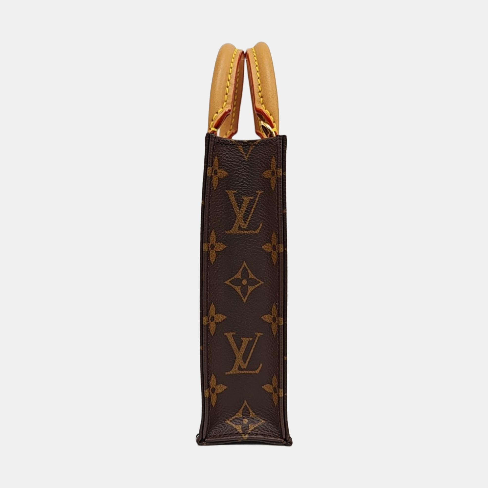 Authenticated pre-owned  SAC PLAT Mini Monogram Coated Canvas Brown - Tote Bag at Looply