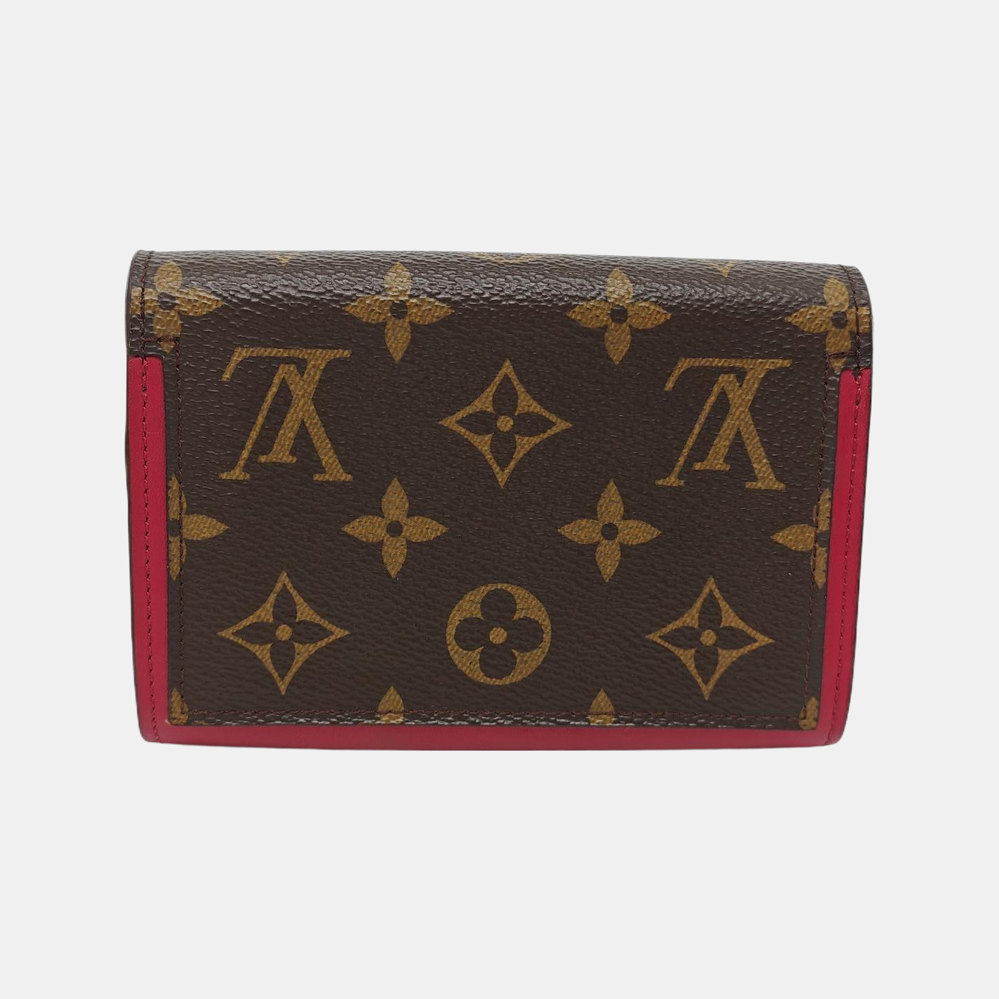 FLORE Monogram Coated Canvas Brown Wallet