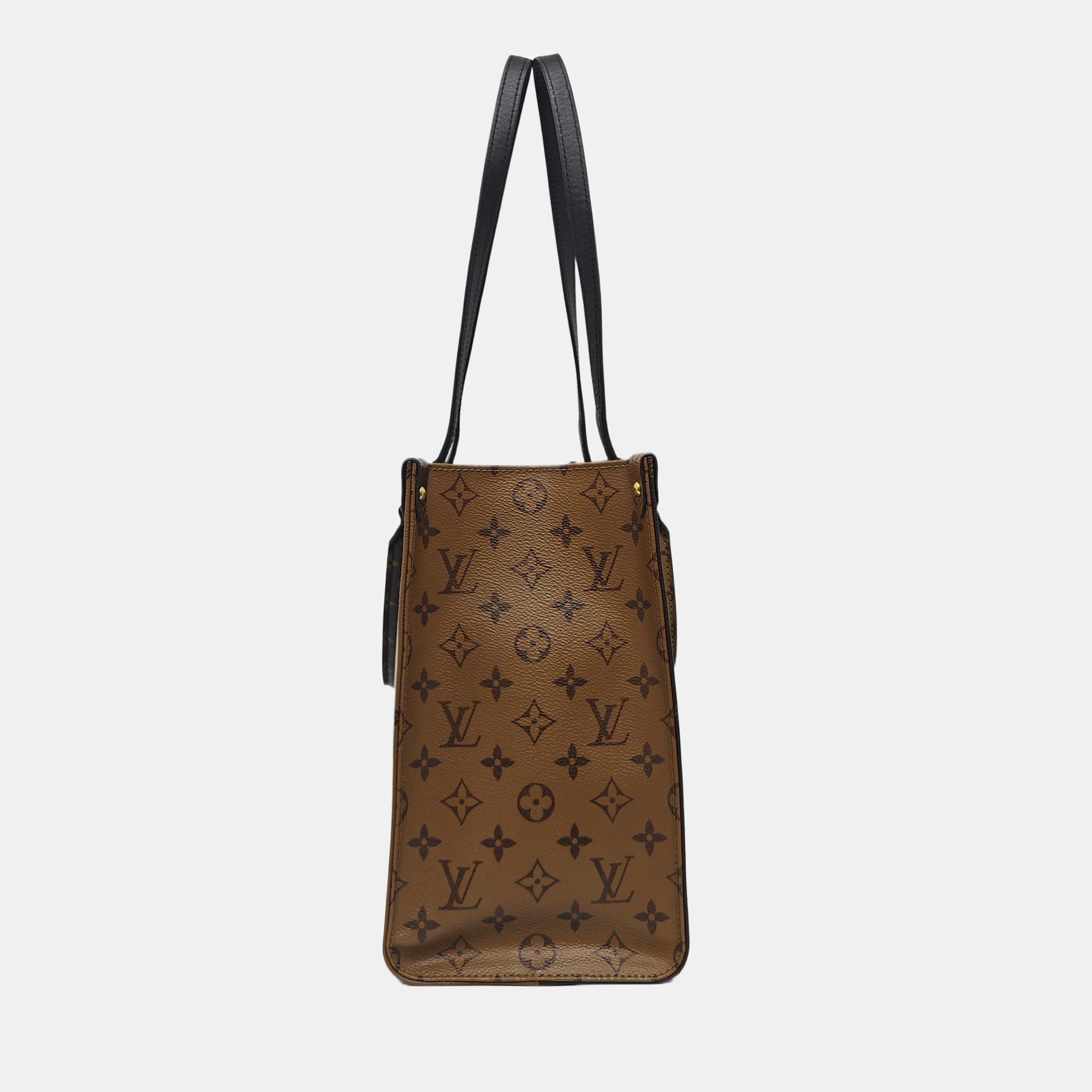 ONTHEGO MM Monogram Coated Canvas Brown
