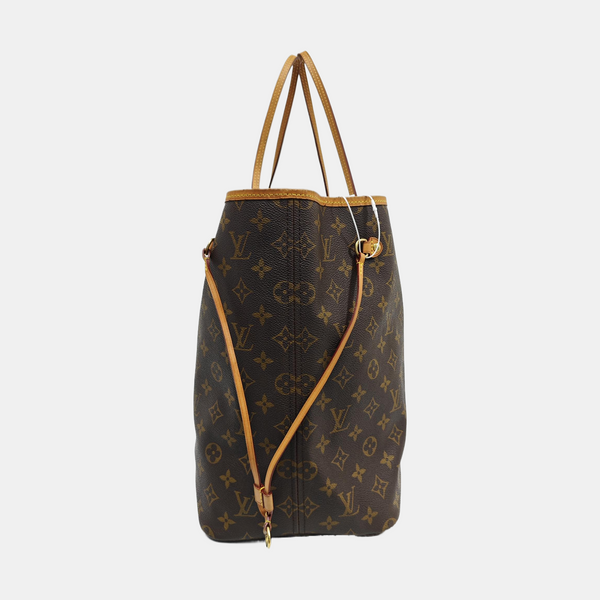 NEVERFULL GM Lona revestida Monogram Marrón