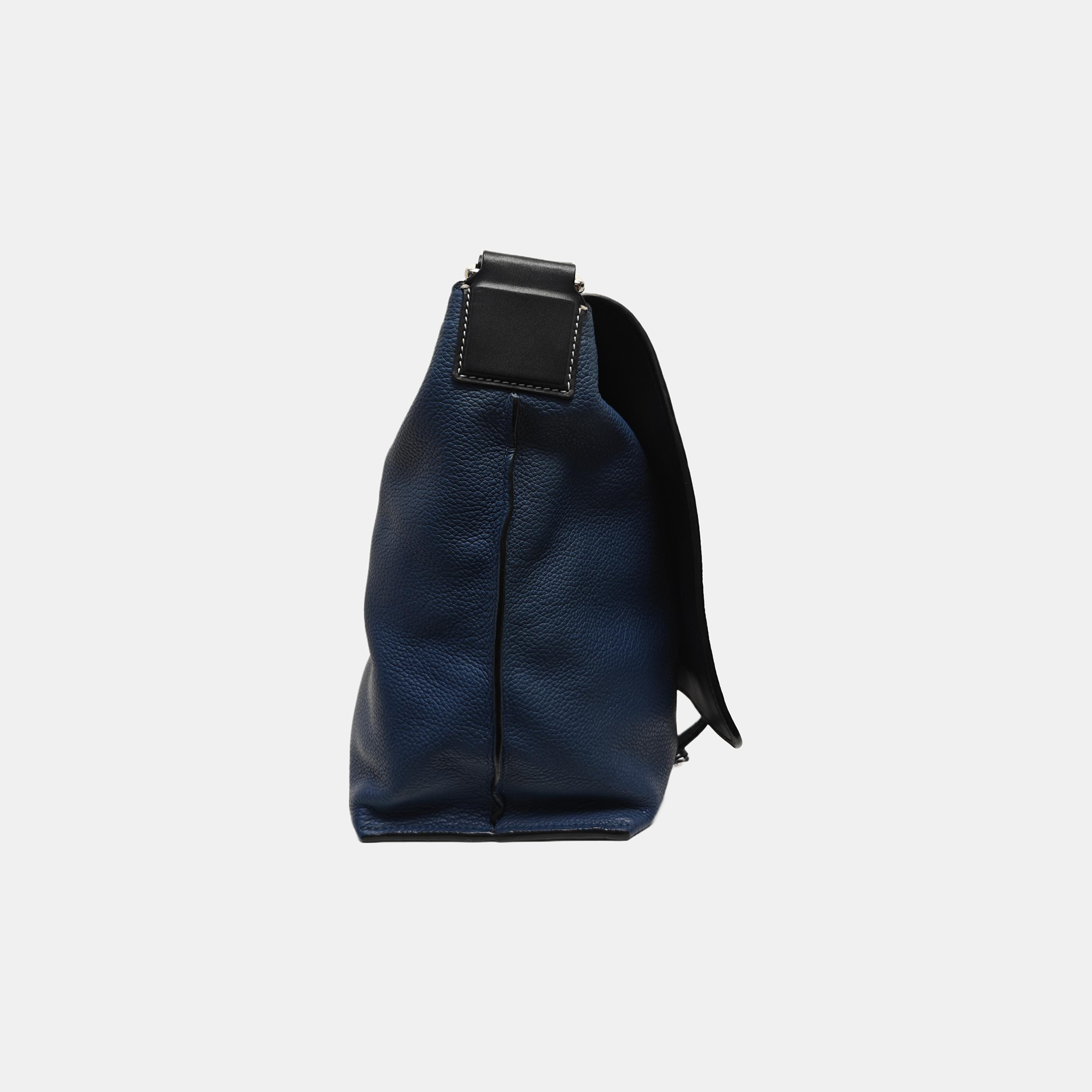Calfskin Crossbody Bag Blue