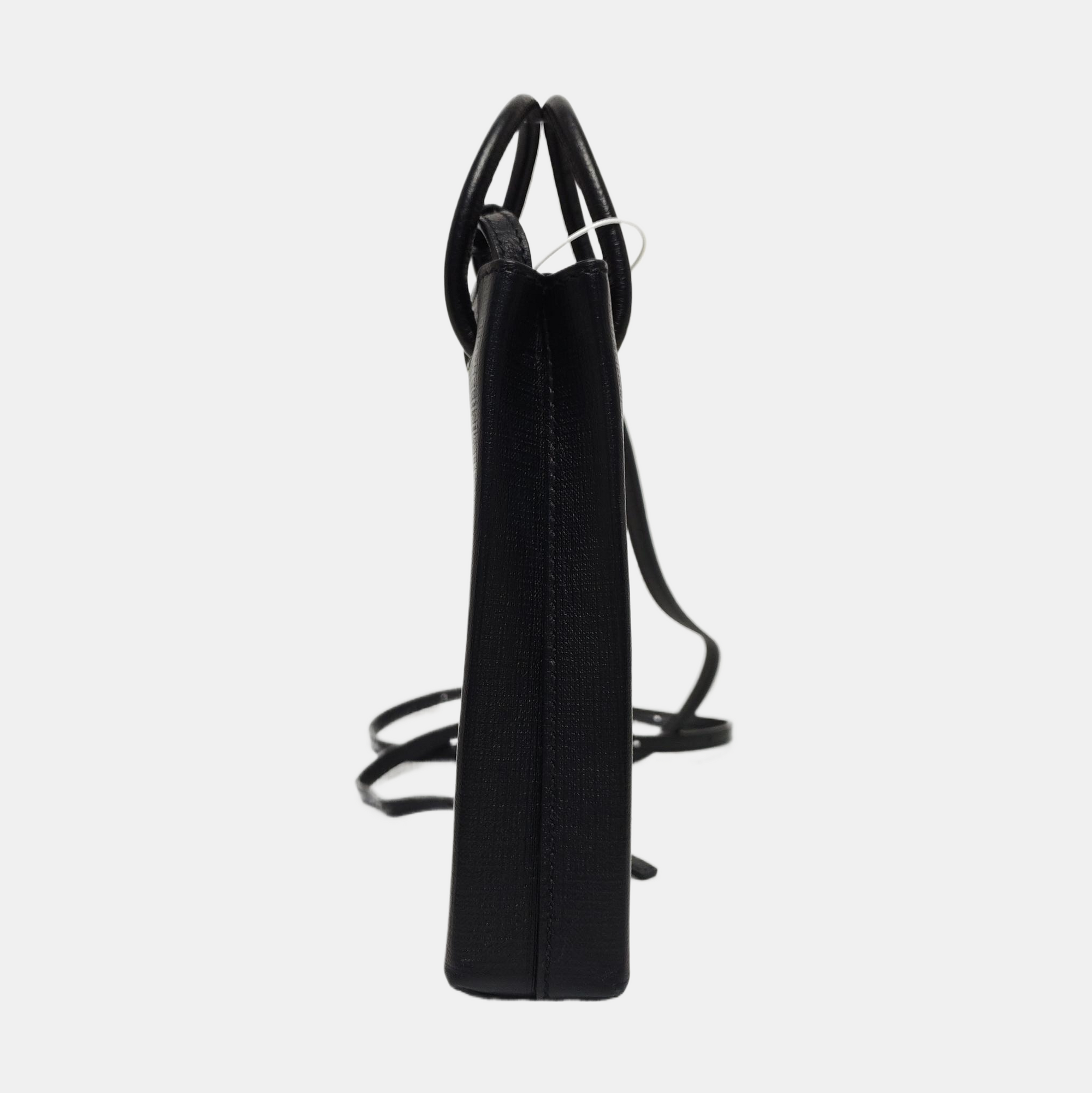Shopping Bag Calfskin Black
