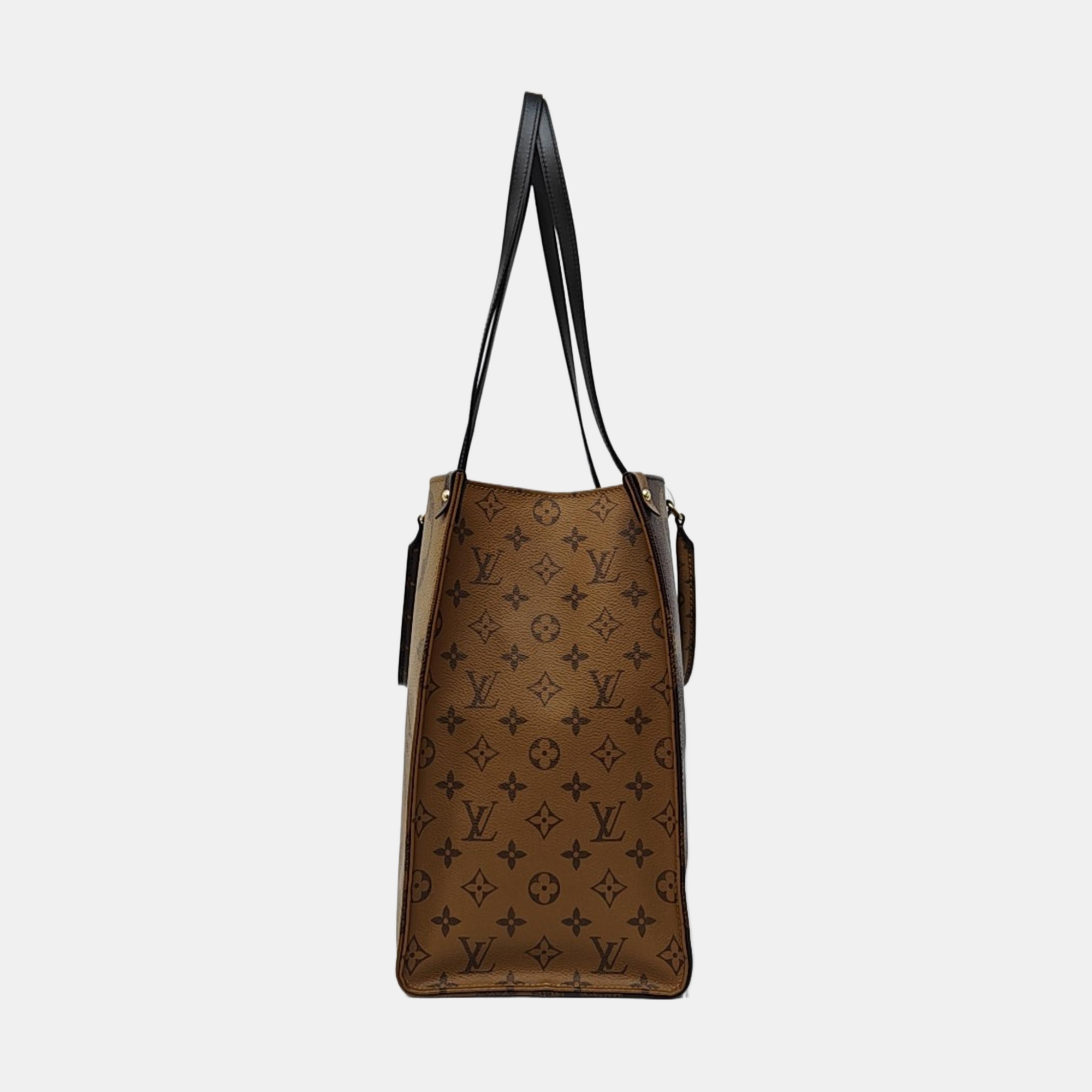 ONTHEGO GM Monogram Coated Canvas Brown