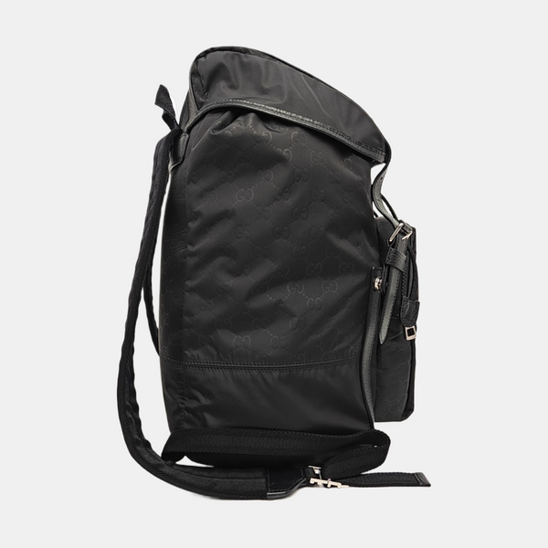Monogram Nylon Backpack Black