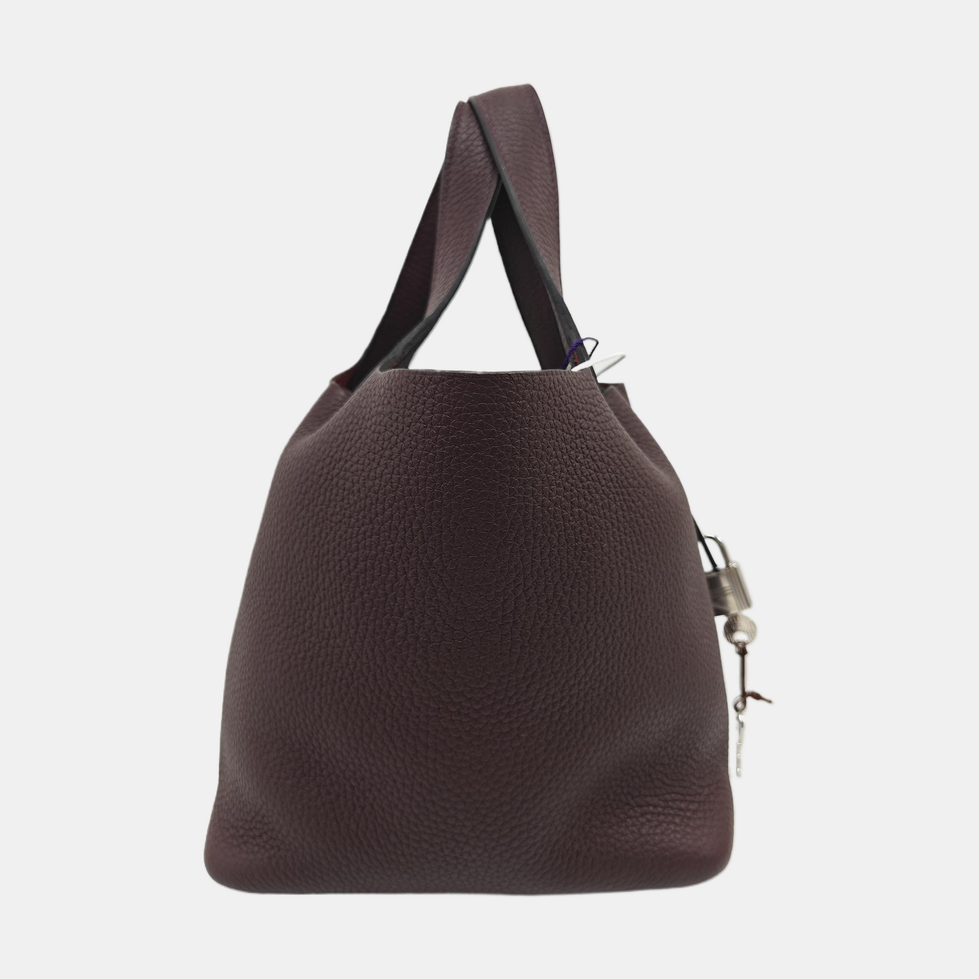 Authenticated pre-owned  Picotin Lock 18 Clemence Red - Bucket Bag at Looply