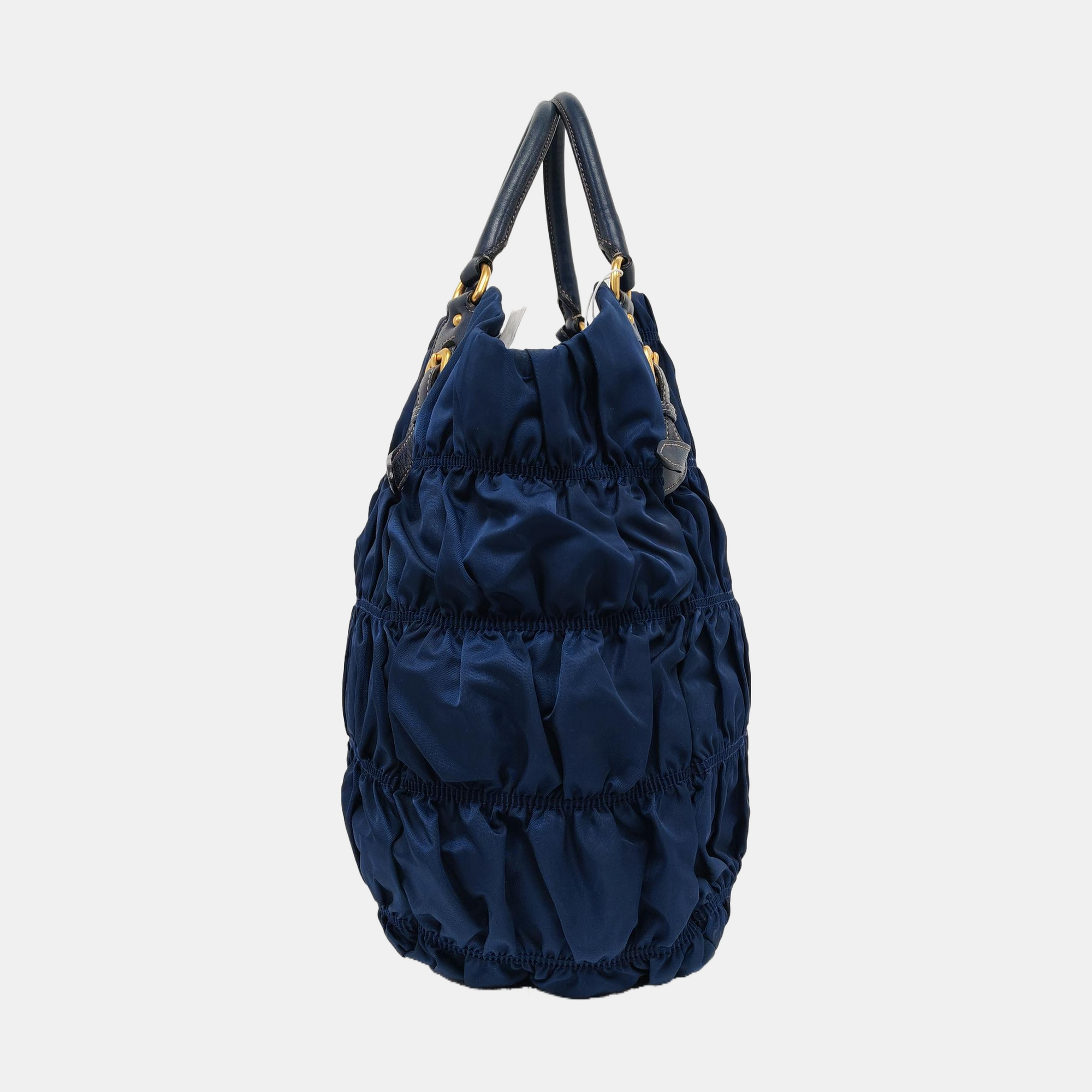 Gaufre Quilted Nylon Blue
