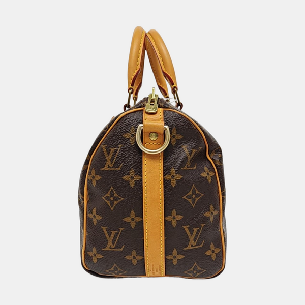 SPEEDY 25 Monogram Coated Canvas Brown