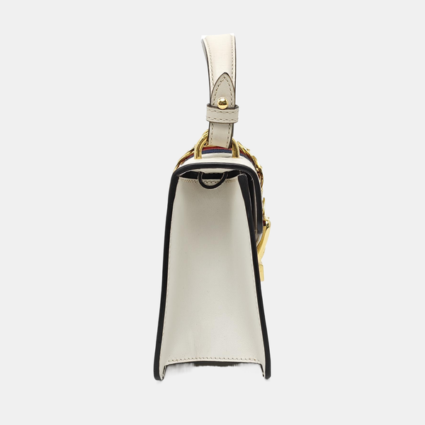 Sylvie Mini Calfskin White