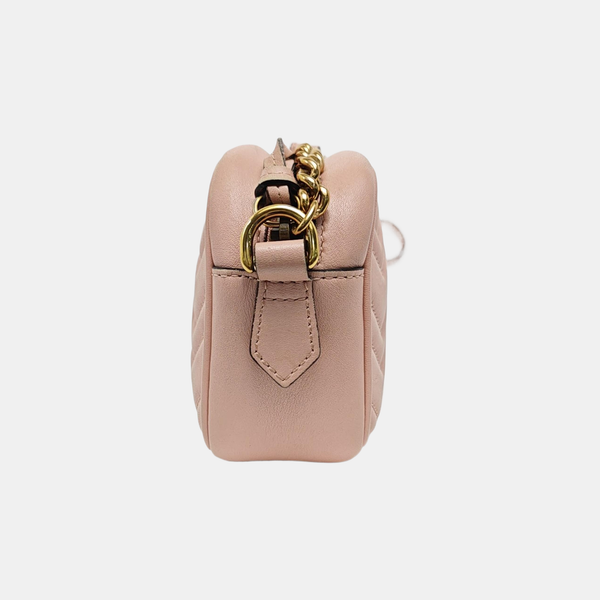 GG Marmont Mini Quilted Calfskin Pink