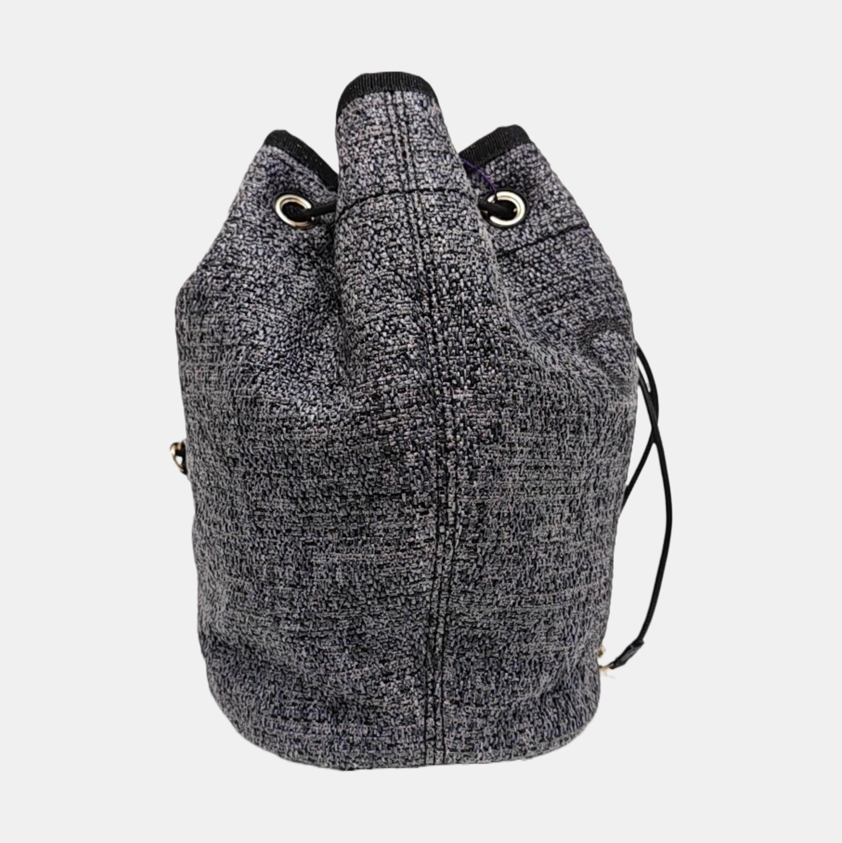 Authenticated pre-owned  DEAUVILLE Small Fabric Grey - Bucket Bag at Looply