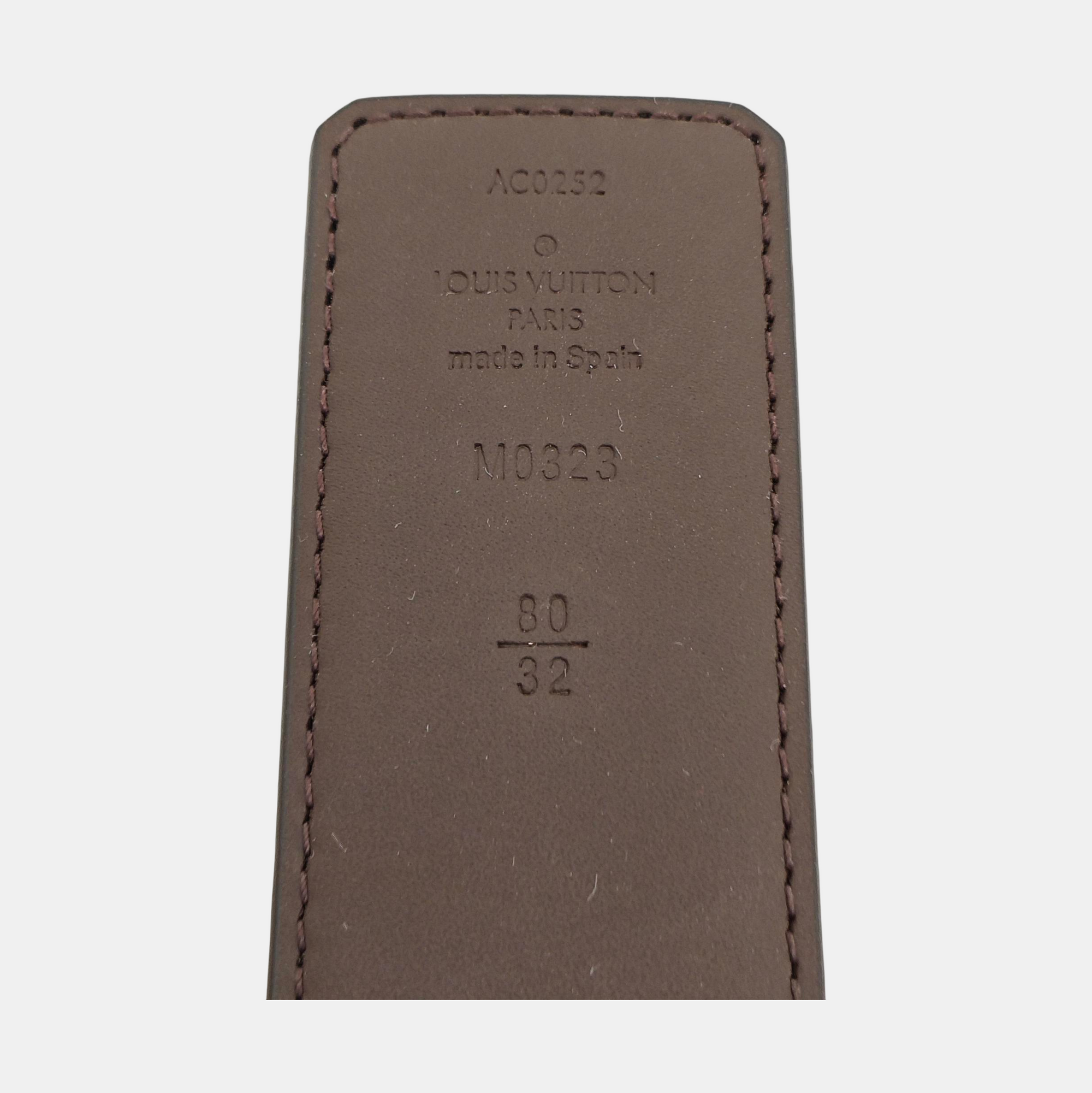 LV TAG Coated Canvas Brown Belt