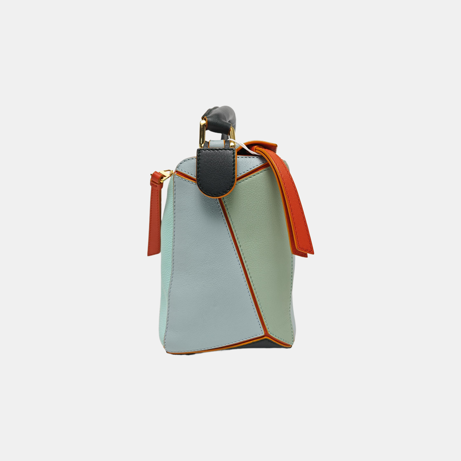 Puzzle Medium Calfskin Blue
