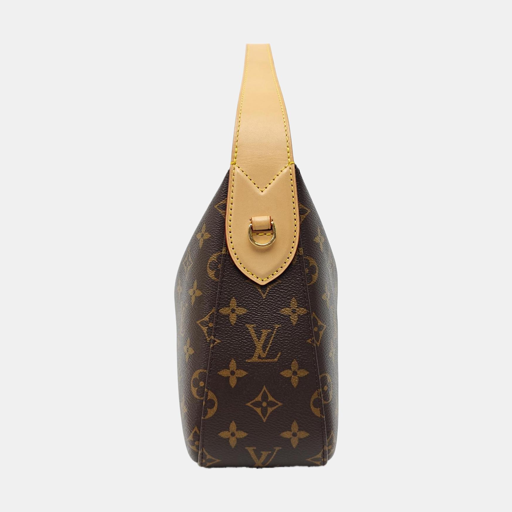 Monogram Coated Canvas Top Handle Bag Brown
