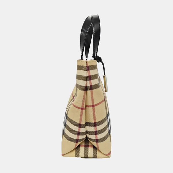 Large Coated Canvas Beige