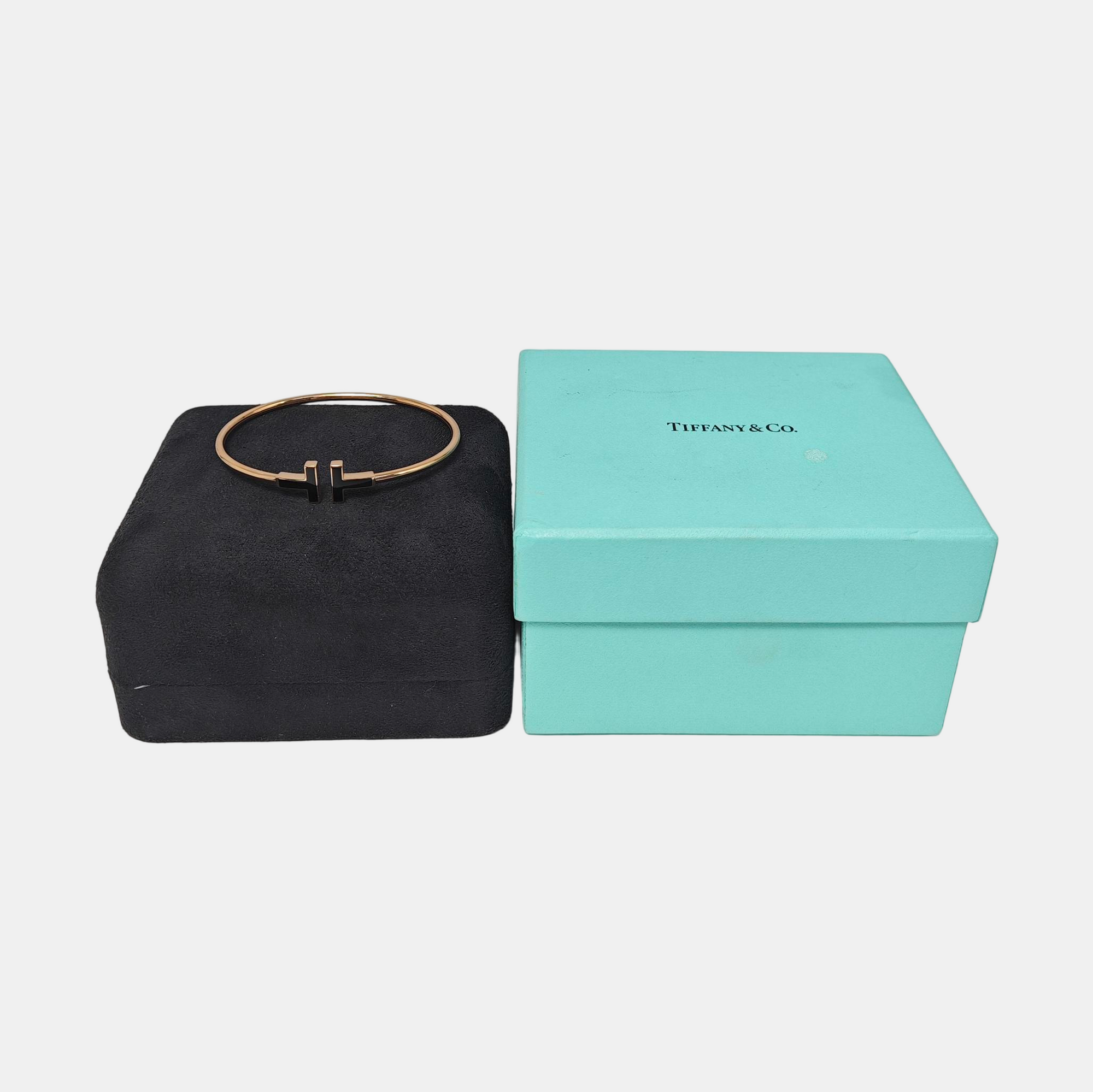 Tiffany T 18k Rose Gold Bangle