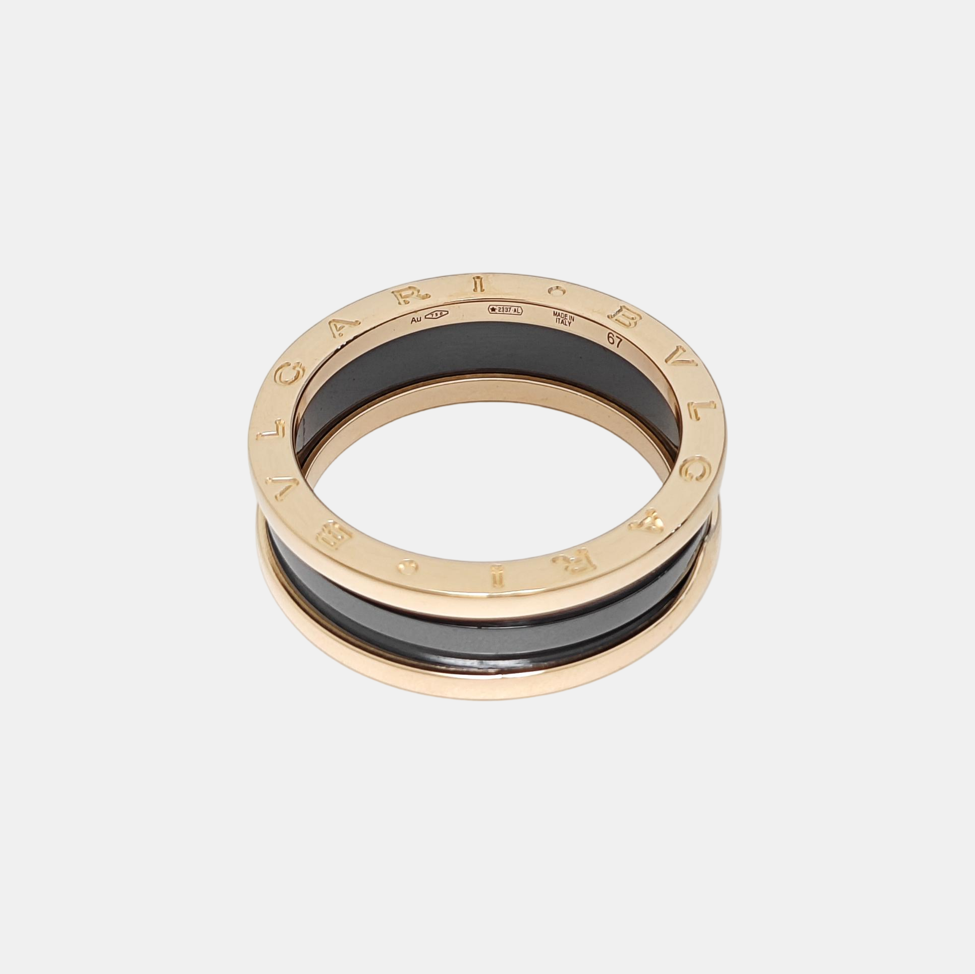 B.ZERO1 18k Rose Gold Ring EU 67