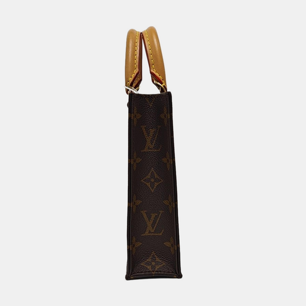 SAC PLAT Mini Monogram Coated Canvas Brown