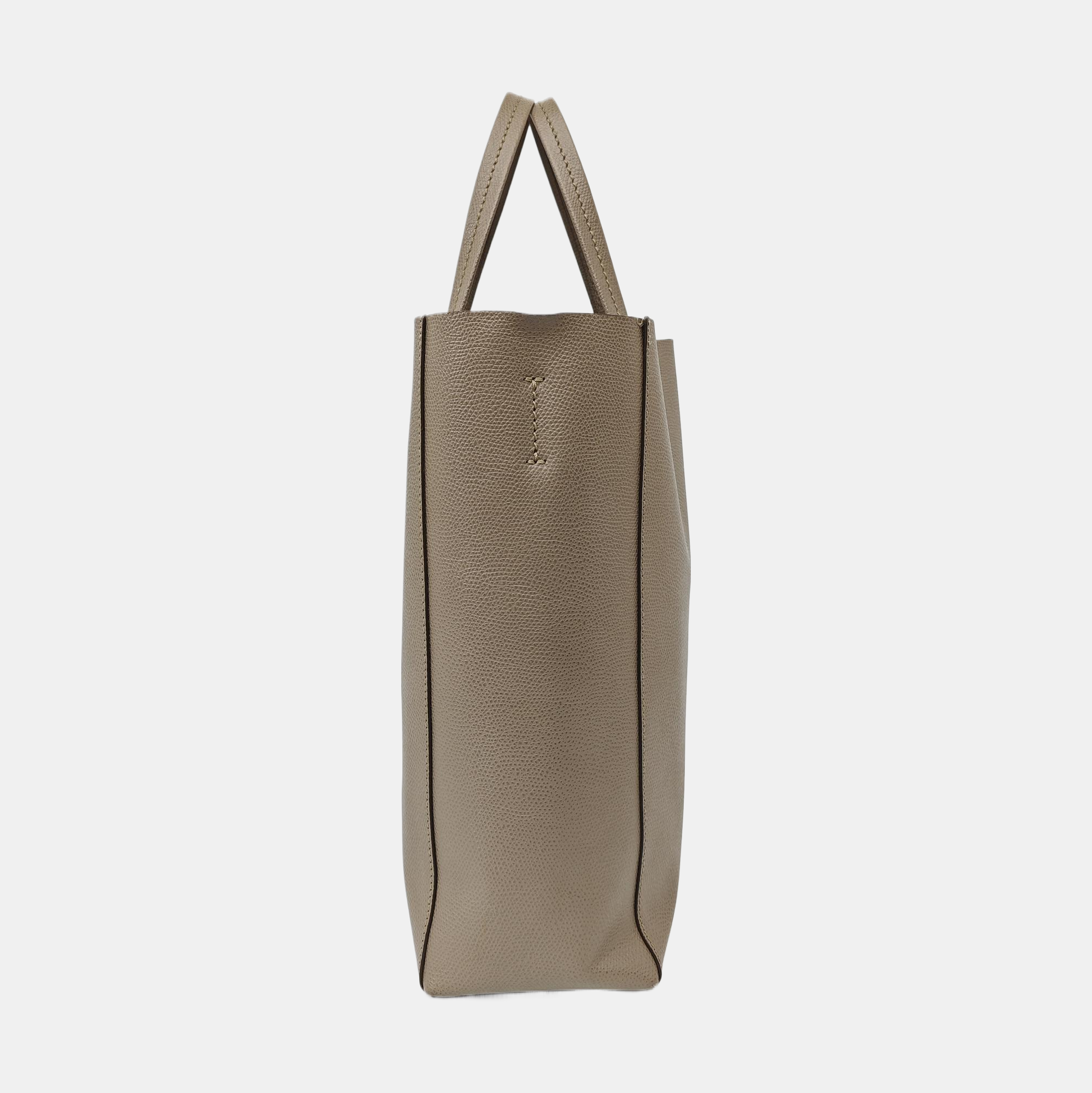 VERTICAL CABAS Mini Calfskin Gray