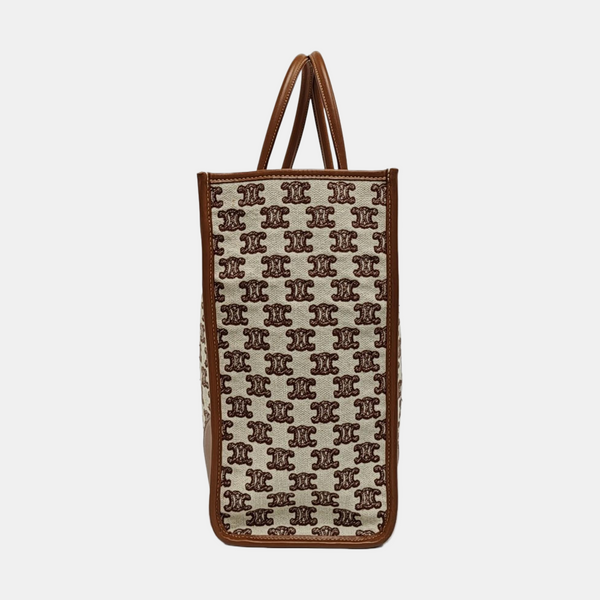 Fabric Tote Bag Brown