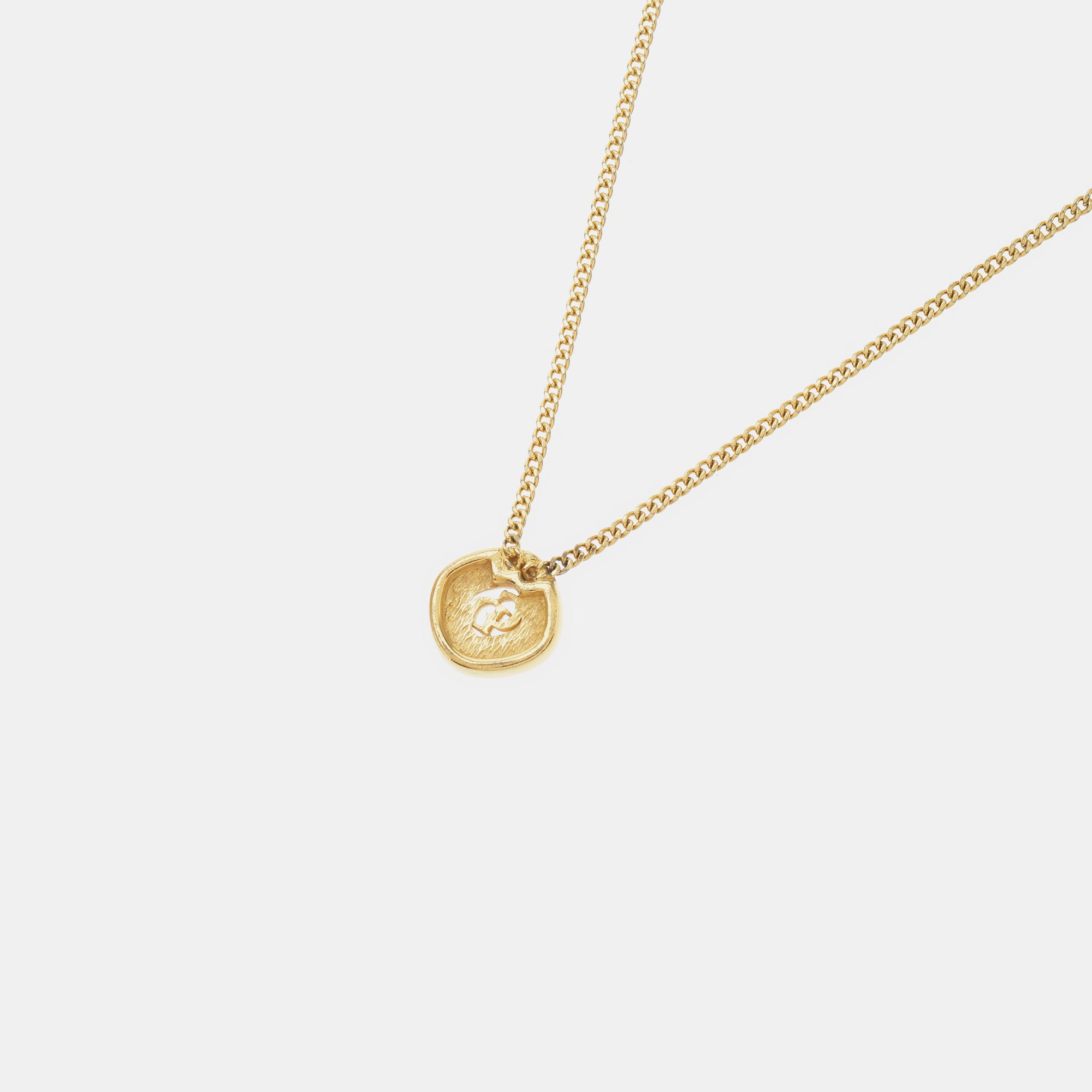 Petit CD Metal Gold Necklace