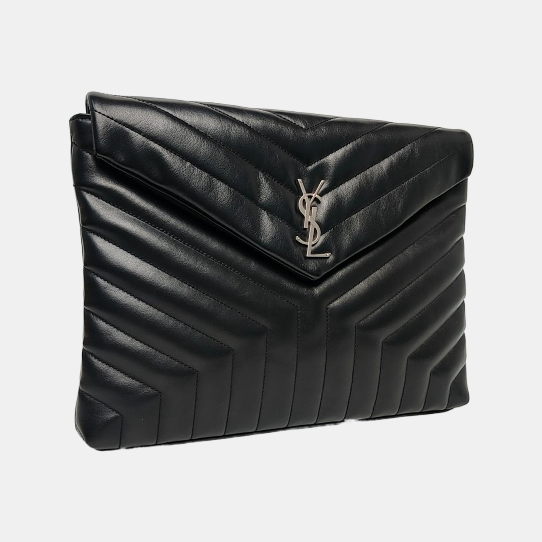 Chevron Calfskin Black