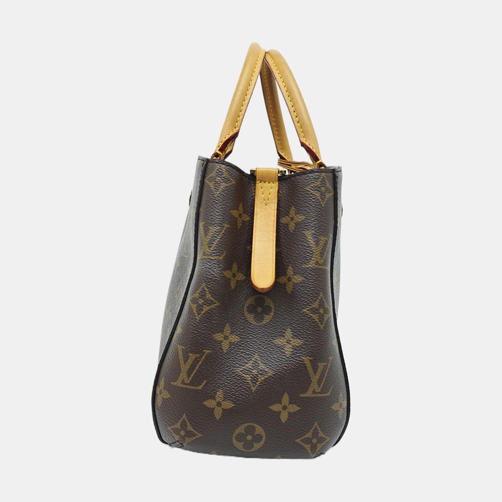 MONTAIGNE Monogram Coated Canvas Brown