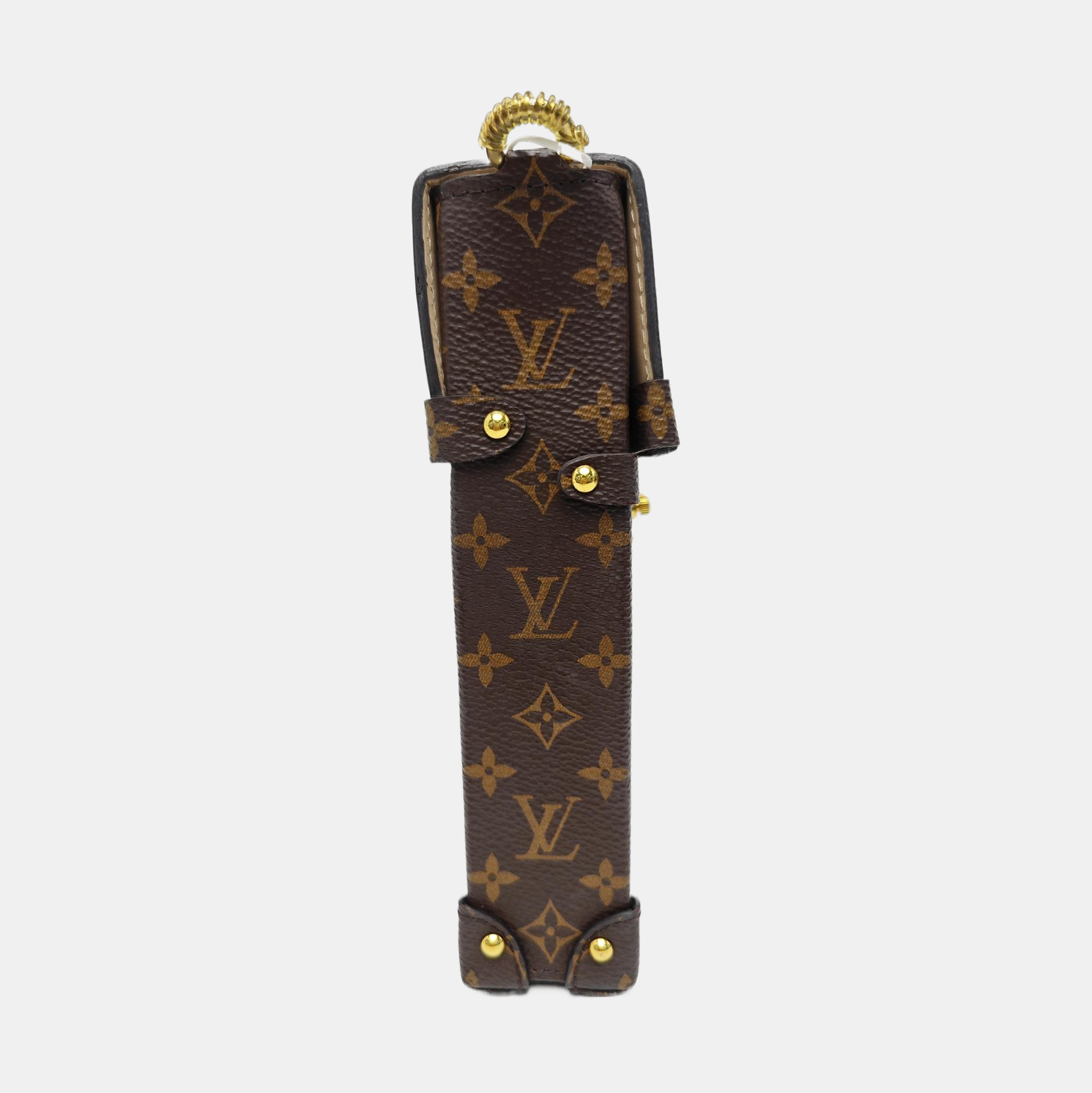 TRUNK Monogram Coated Canvas Brown